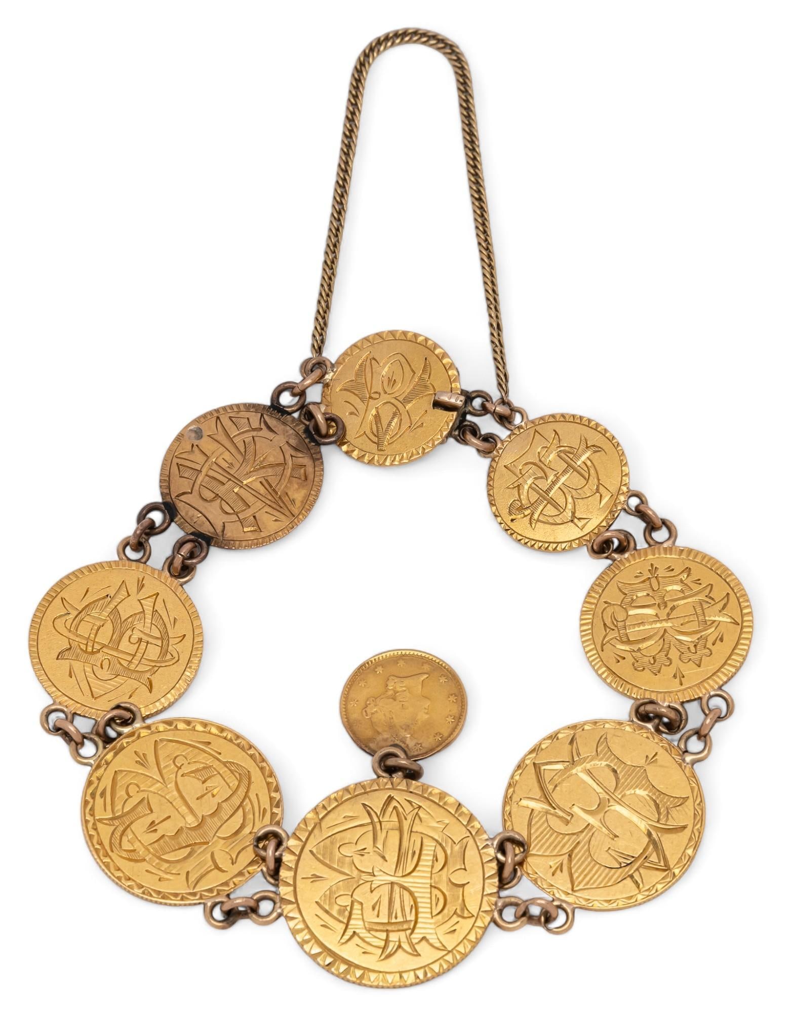 English Sovereign Love Token Bracelet (1 of 5)