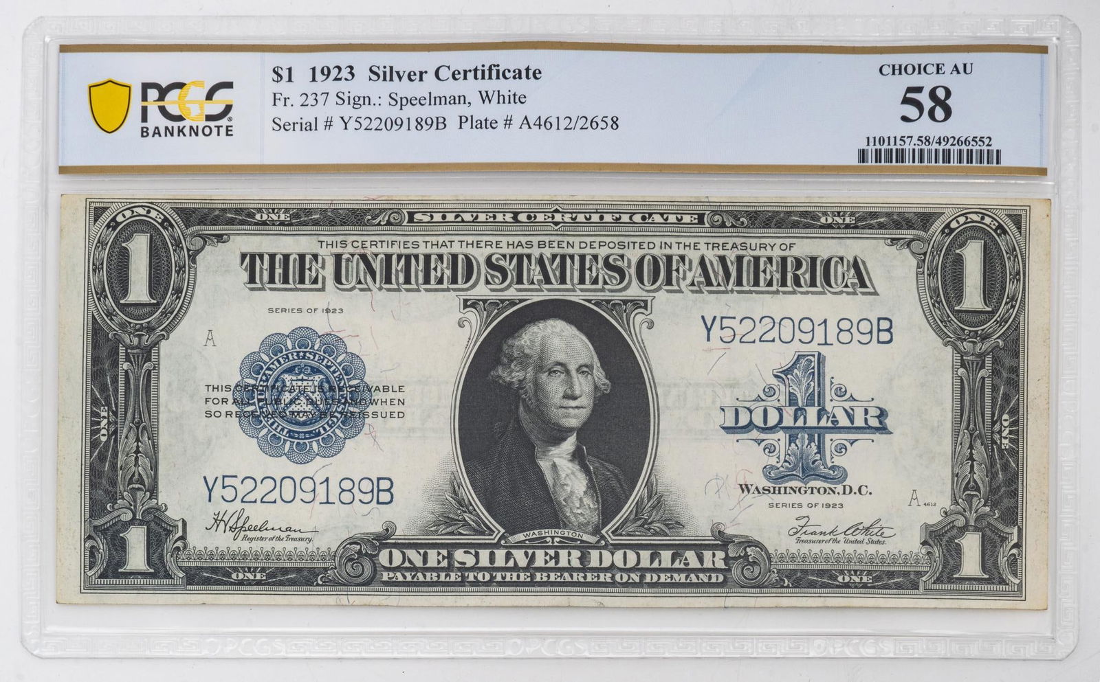 1923 $1 Silver Certificate (1 of 2)