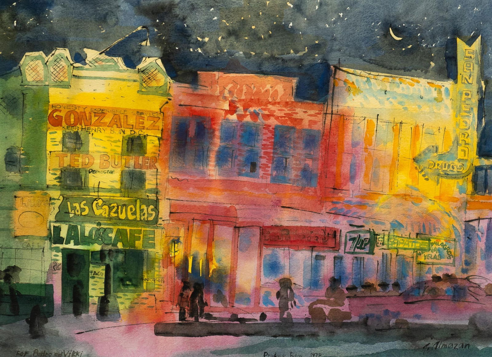 Jesse Almazan, "Produce Row", 1978 (1 of 6)