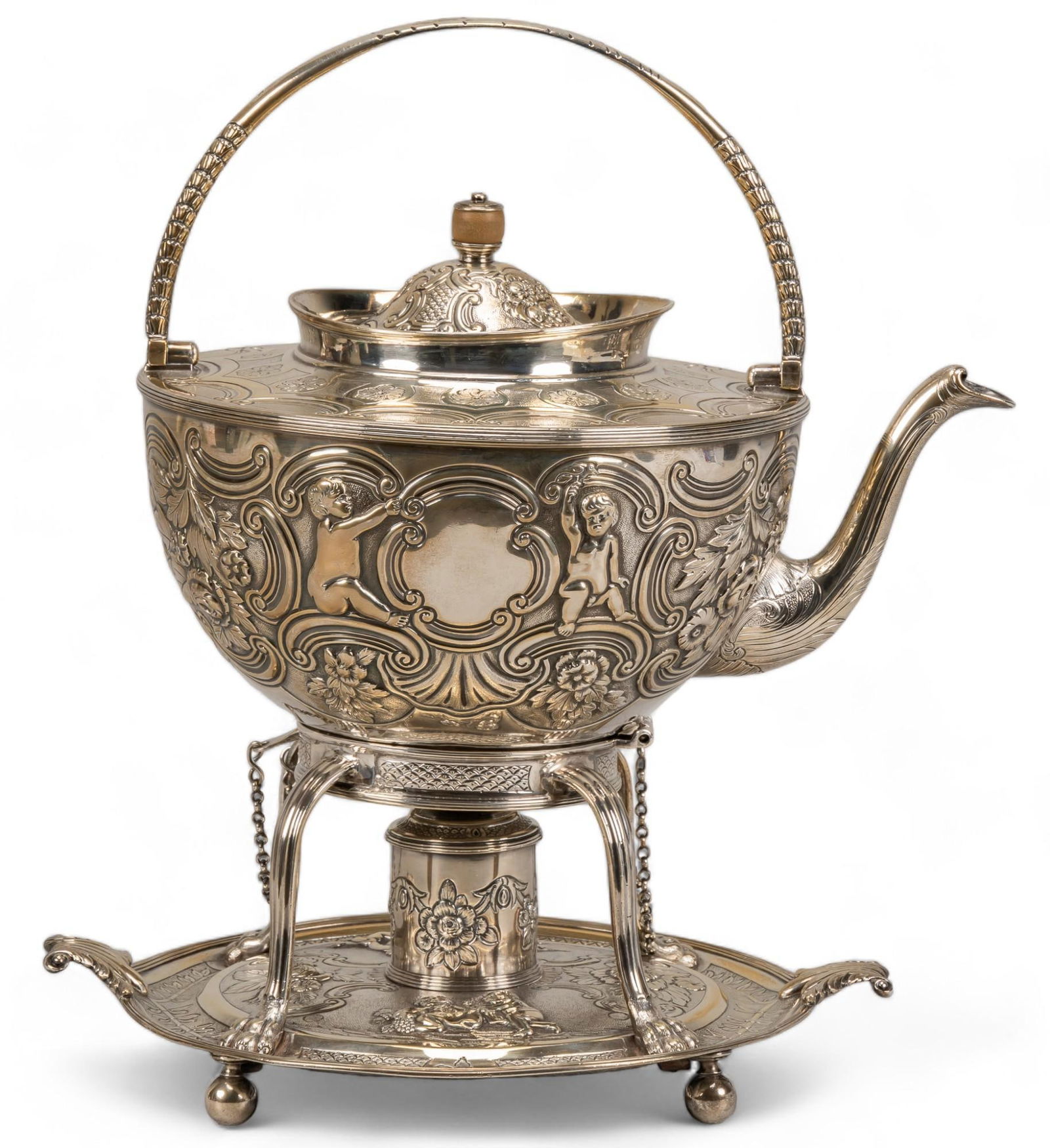 Silver Plate Tea Kettle (1 of 8)