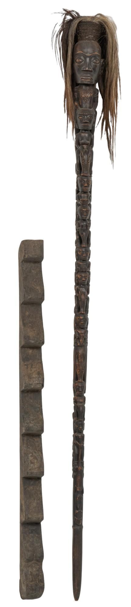 (2) Primitive Carved Tools (1 of 9)