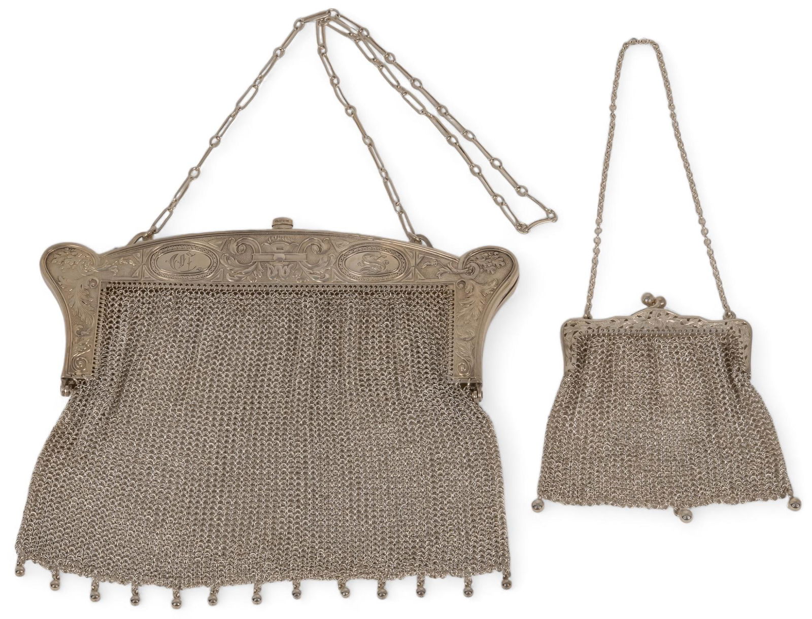 (2) Vintage Mesh Sterling Silver Purses (1 of 7)