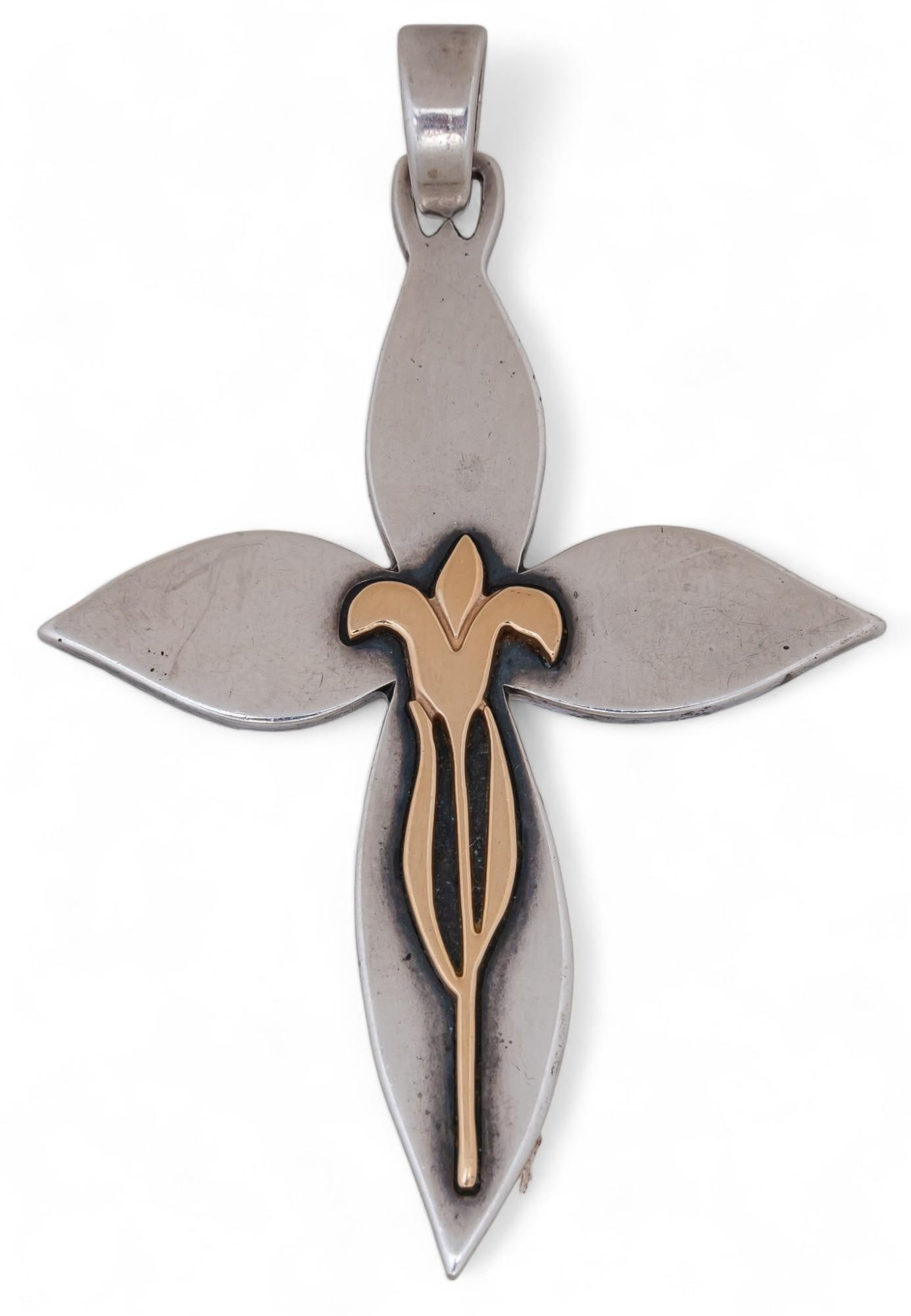 Vintage James Avery Sterling Silver Cross Pendant (1 of 4)