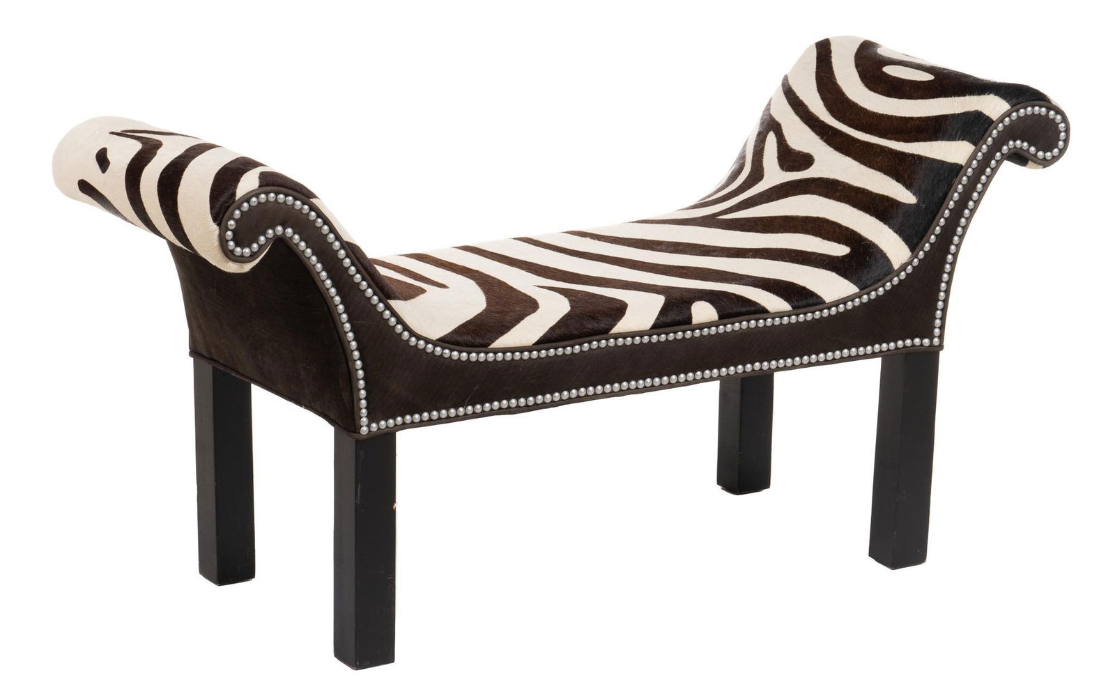 Zebra Hide Bench (1 of 4)