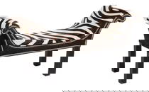 Zebra Hide Bench