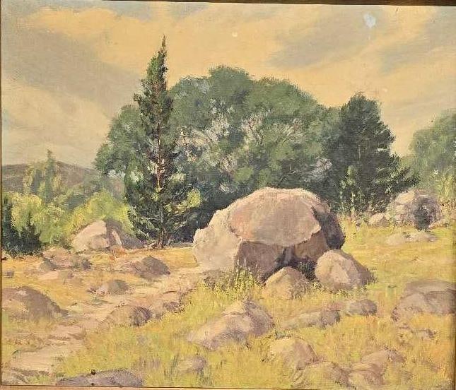 Harry Anthony DeYoung, "Oak, Rock & Cedar", 1930 (1 of 5)