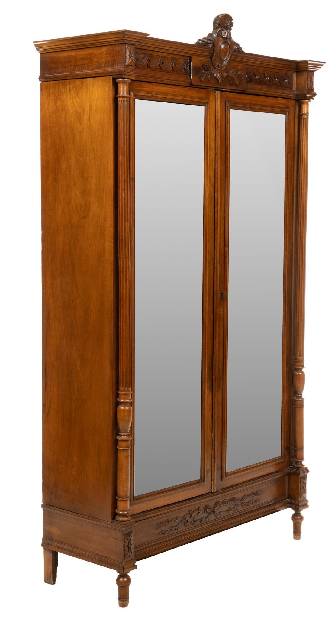 Louis XVI Style Mirrored Wardrobe (1 of 5)