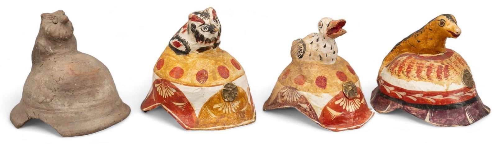 (3) Mexican Papier-Mache Helmets and Mold (1 of 8)