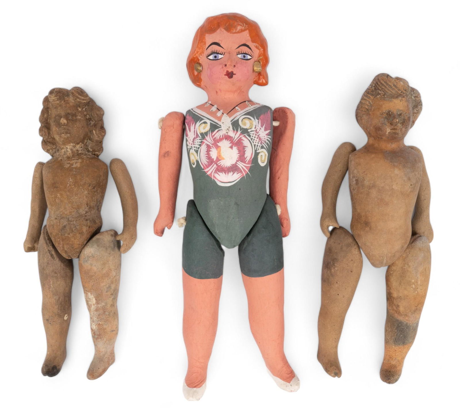 Collection of Mexican Muneca Folk Art Pieces (1 of 9)