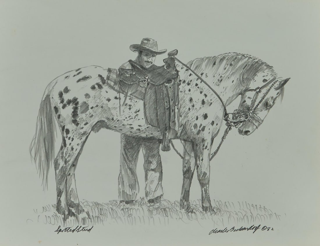 Charles Beckendorf, "spotted Stud", 1982 Auction