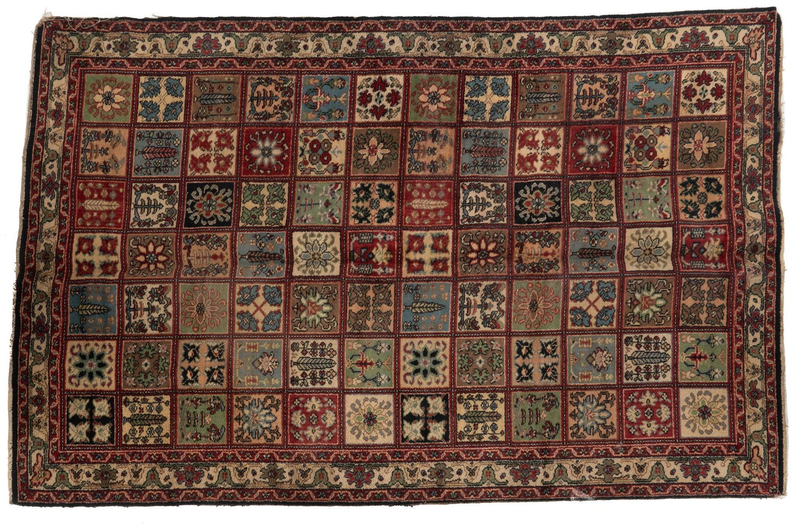 Estate Rug 9 ft. 8 in. x 6 ft. 3 in.: Estate rug 9 ft. 8 in. x 6 ft. 3 in. Shipping available for this lot through our partner 4CL; please request a shipping quote at shipping@vogtauction.com or 210-971-5750. You may also opt for a sh