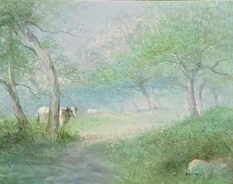 Kingman, Cow in Orchard (1 of 2)