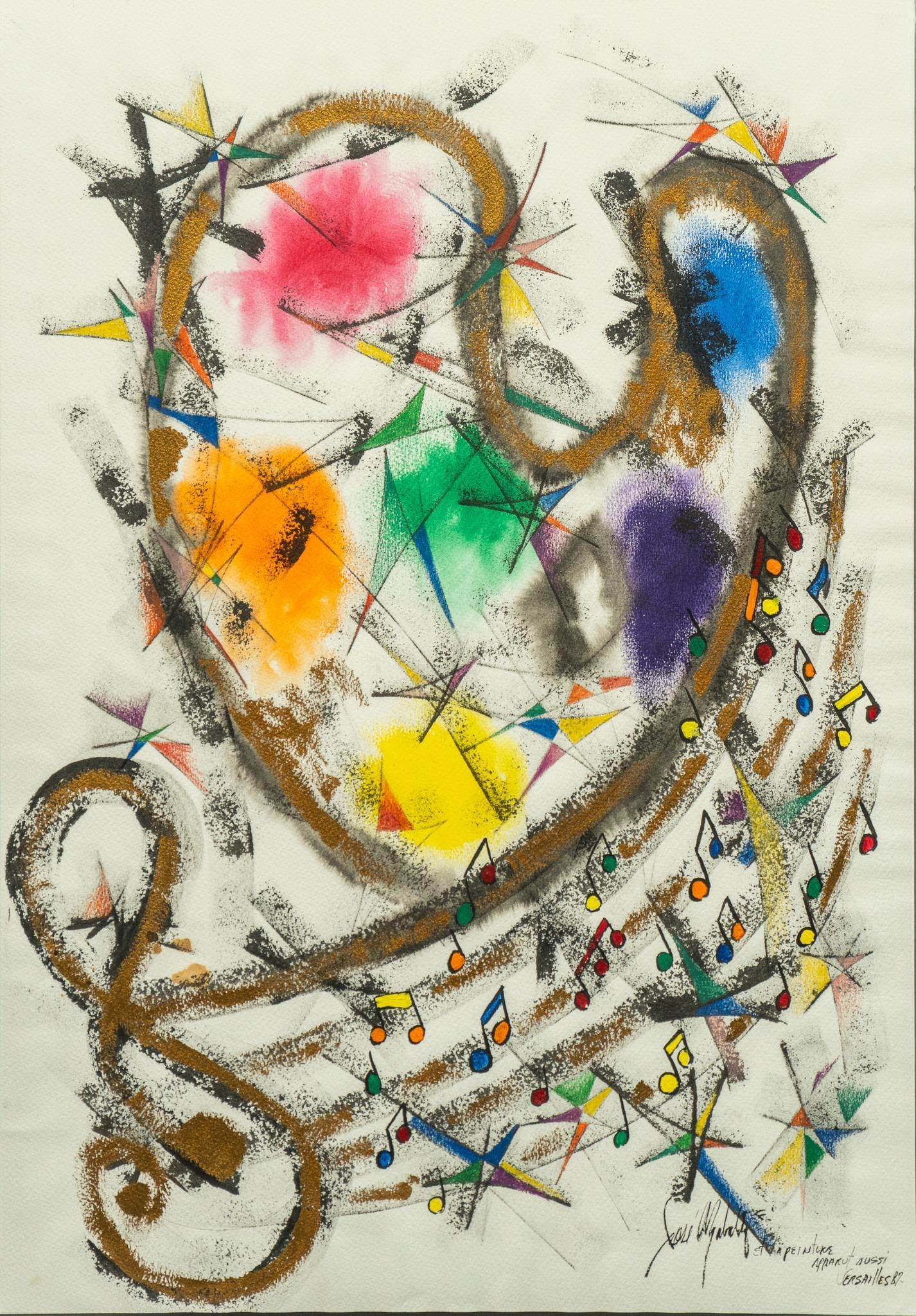 Music Notes Abstract, 1987 (1 of 4)