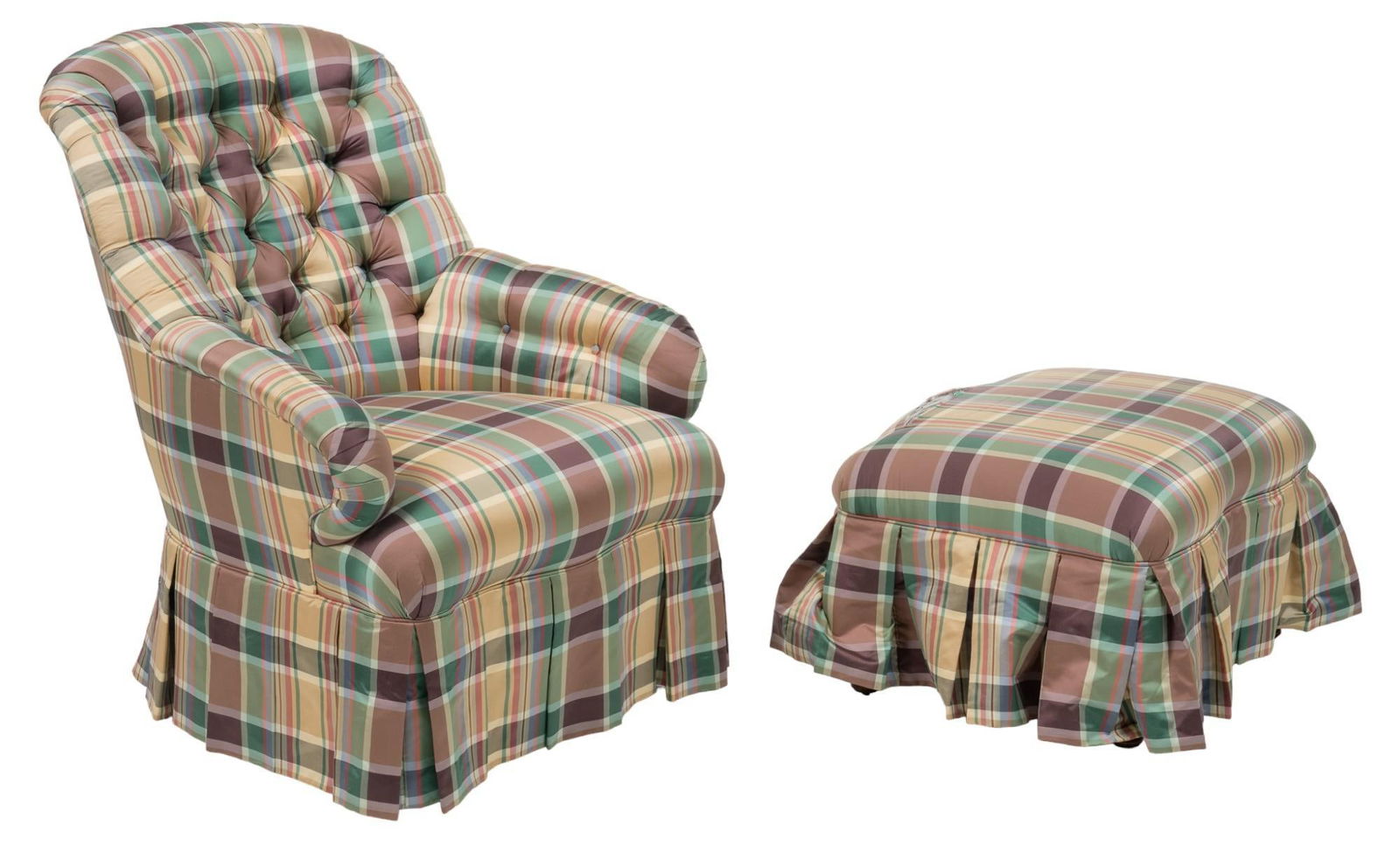 Beacon Hill Chair and Ottoman (1 of 12)