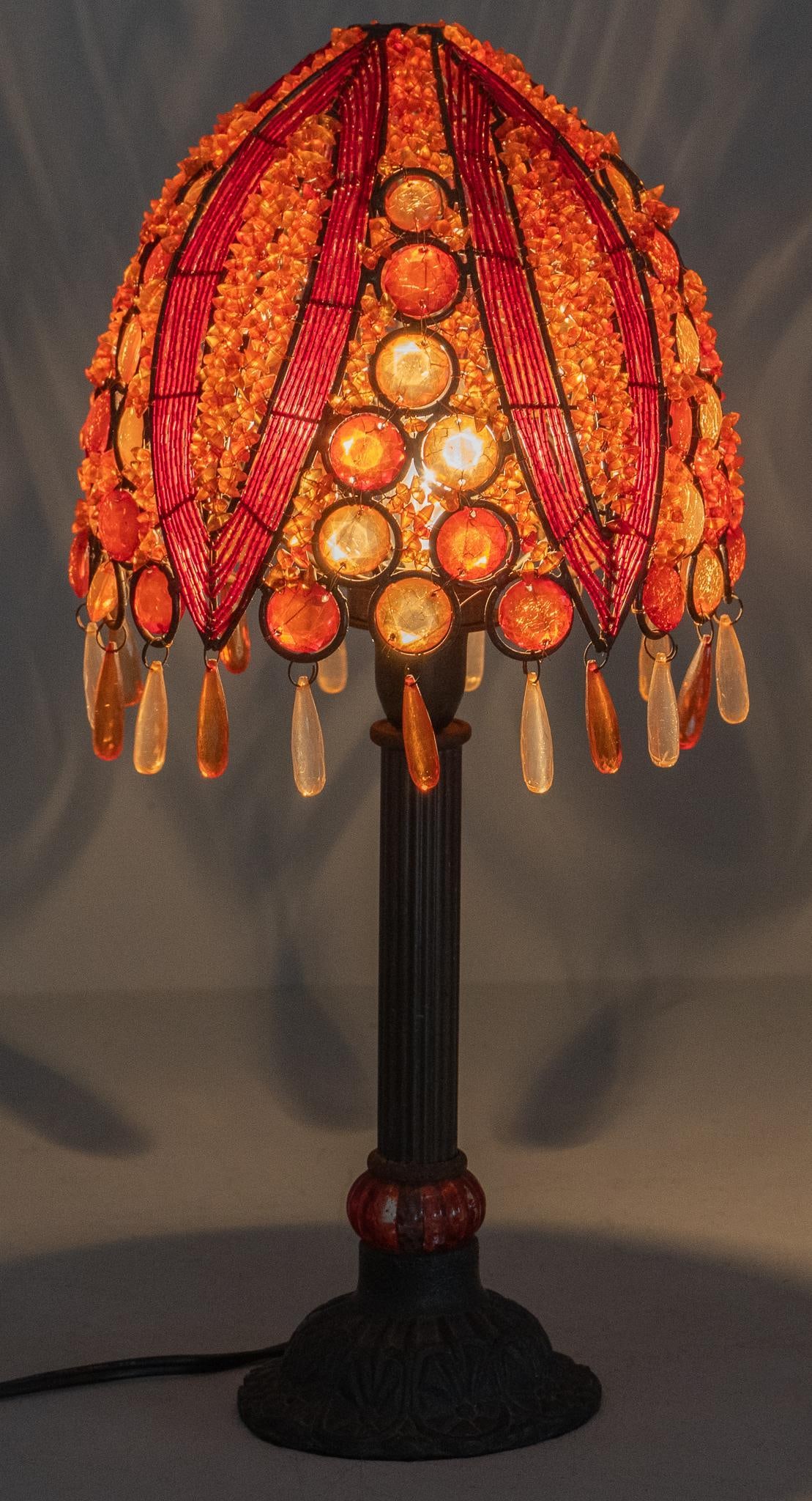 Beaded Bedroom Lamp (1 of 9)