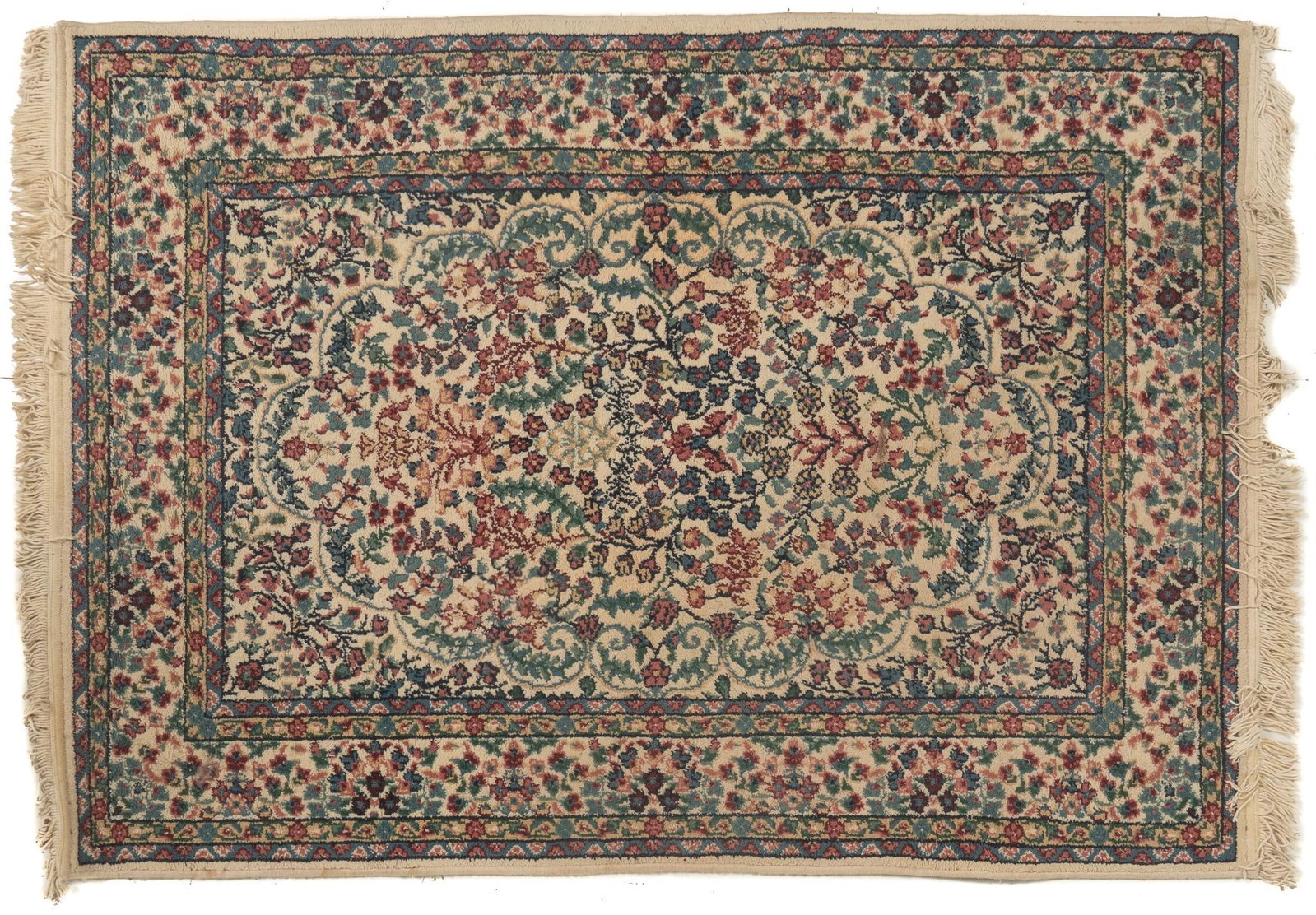 Estate Rug: Estate rug Shipping available for this lot through our partner 4CL; please request a shipping quote at shipping@vogtauction.com or 210-971-5750. You may also opt for a shipper of your choice, or p