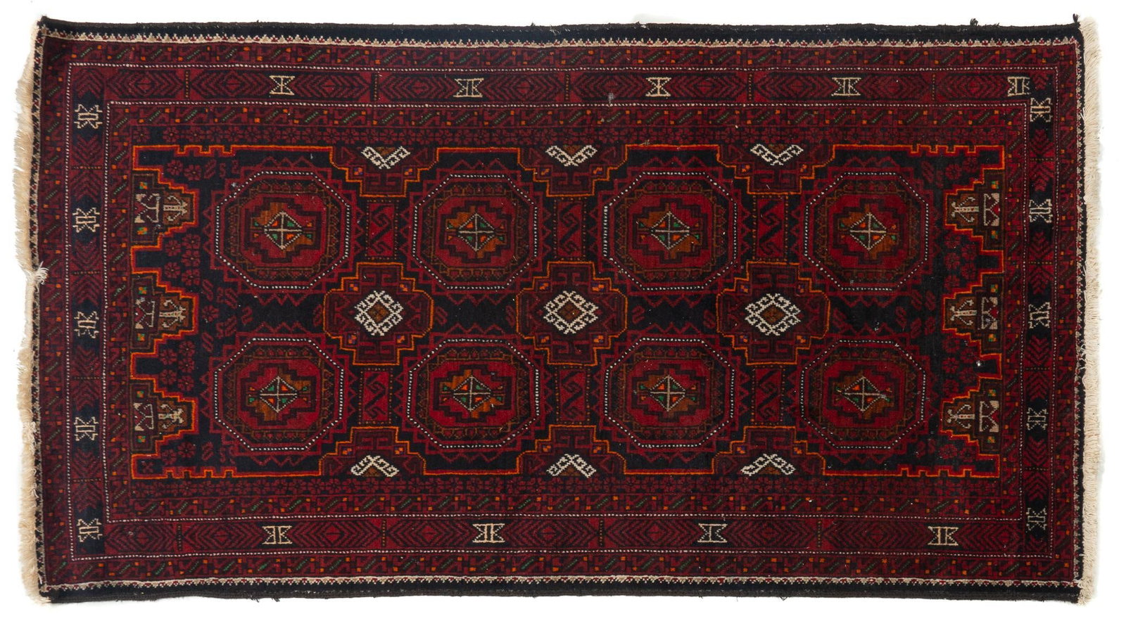 Handmade Estate Rug, 6 ft. 6 in. x 3 ft. 6 in.: Handmad estate rug, 6 ft. 6 in. x 3 ft. 6 in. Shipping available for this lot through our partner 4CL; please request a shipping quote at shipping@vogtauction.com or 210-971-5750. You may also opt