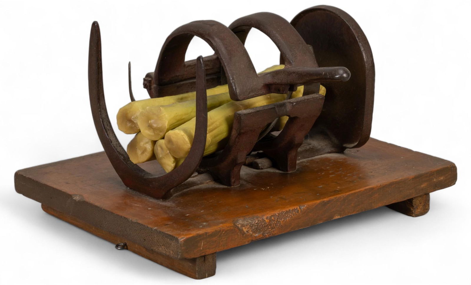 Vintage Buncher: Vintage harvester buncher height 7 in. x width 12 in. x depth 9.5 in. Provenance: Property from the estate of a San Antonio, Texas gentleman Shipping available for this lot through our partner 4CL