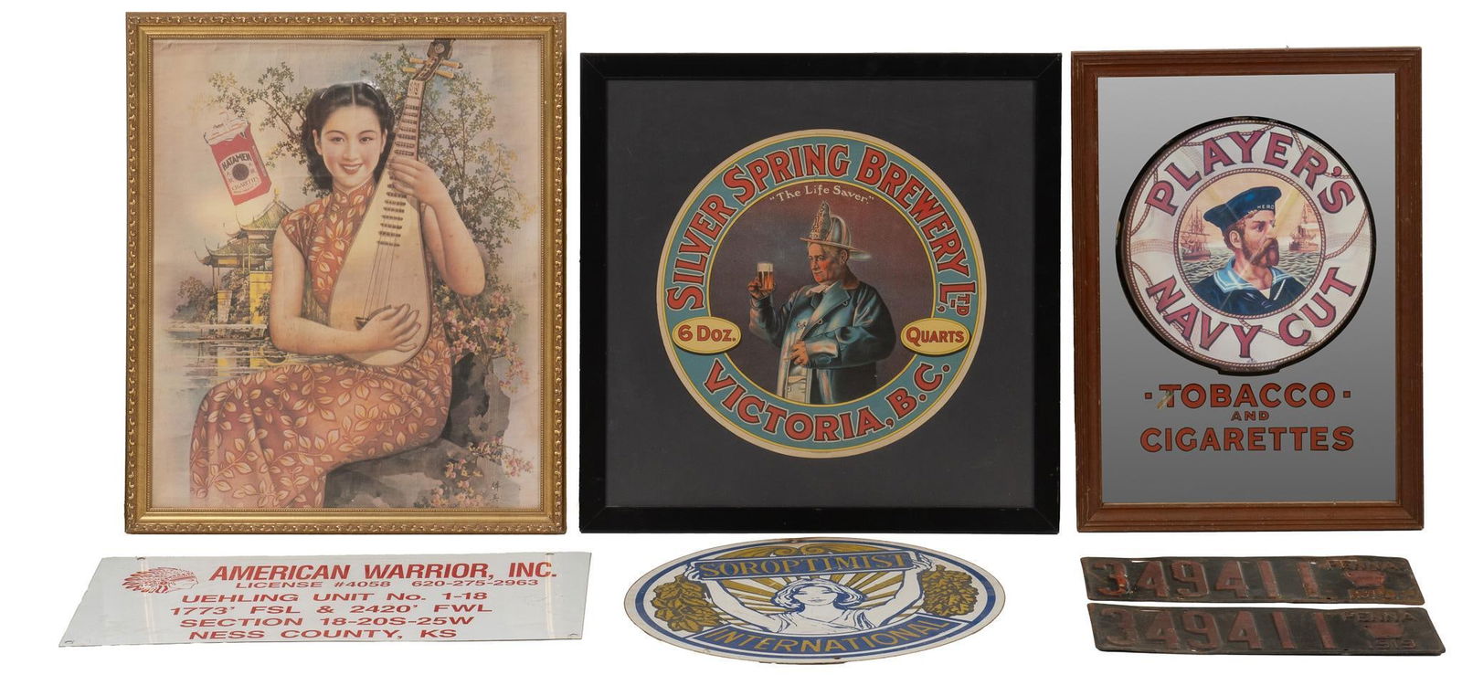 Collection of (7) of Vintage Signage (1 of 9)