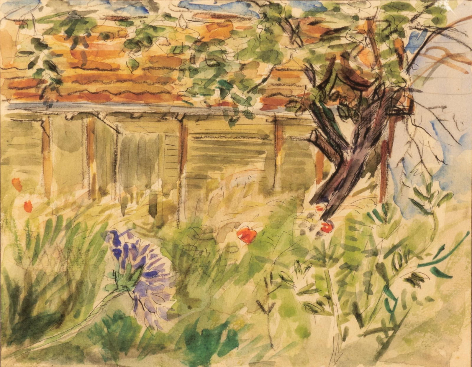 French Garden Lithograph (1 of 3)