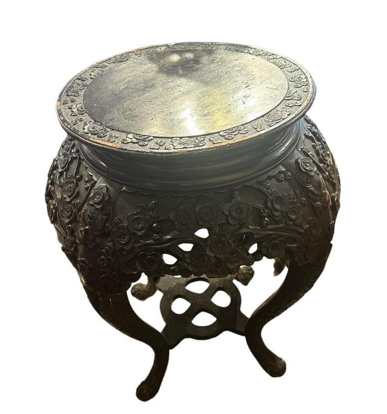 Vintage Carved Plant Stand (1 of 1)