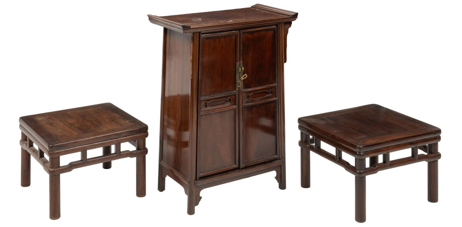 Collection of (3) Wood Tables and Chest (1 of 9)