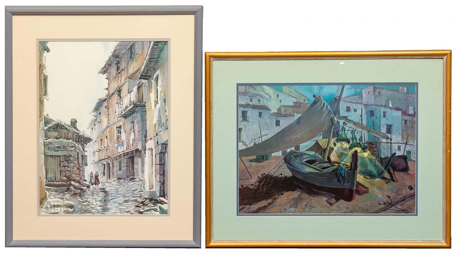 (2) Signed European Prints (1 of 14)