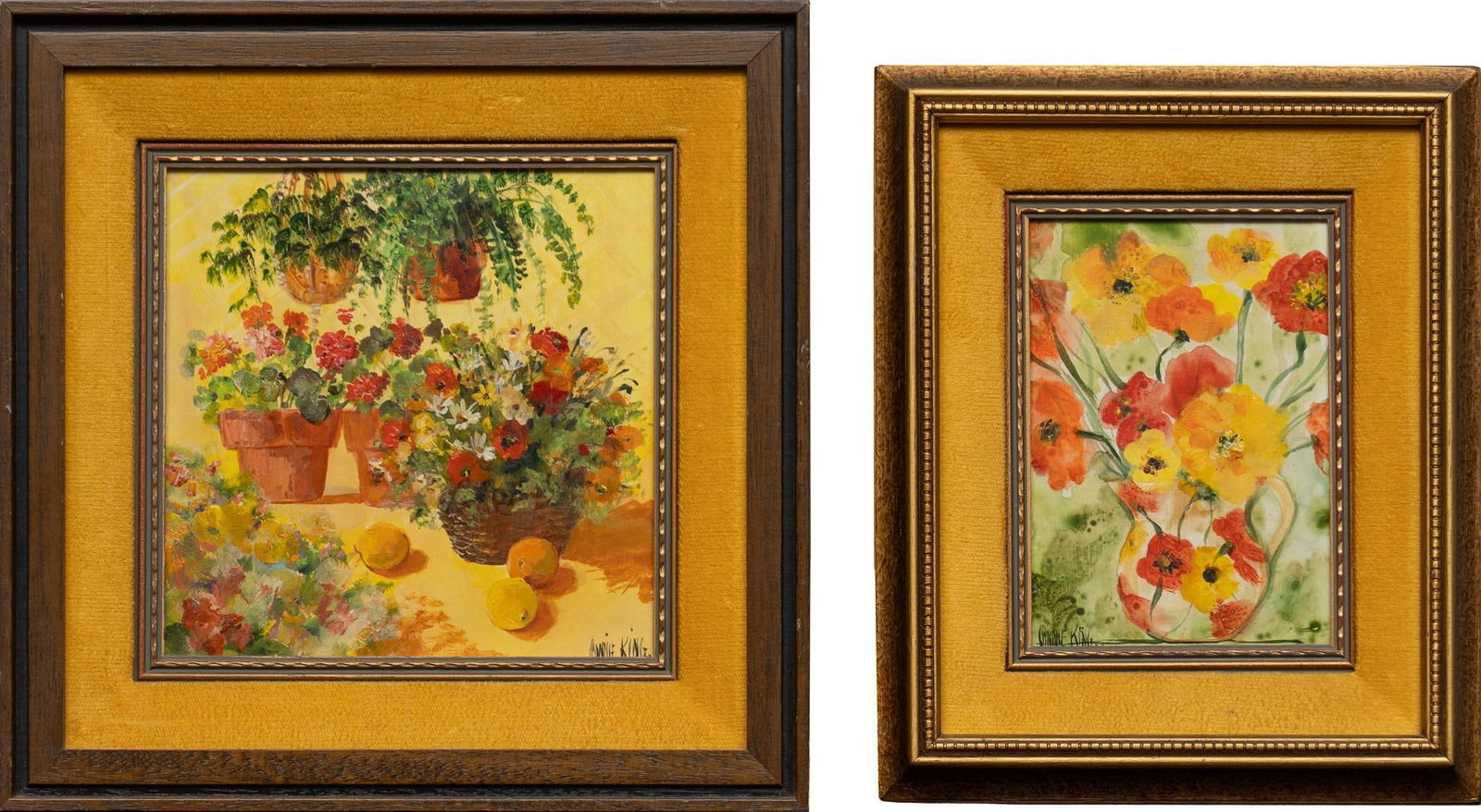 (2) Connie King Floral Paintings (1 of 6)