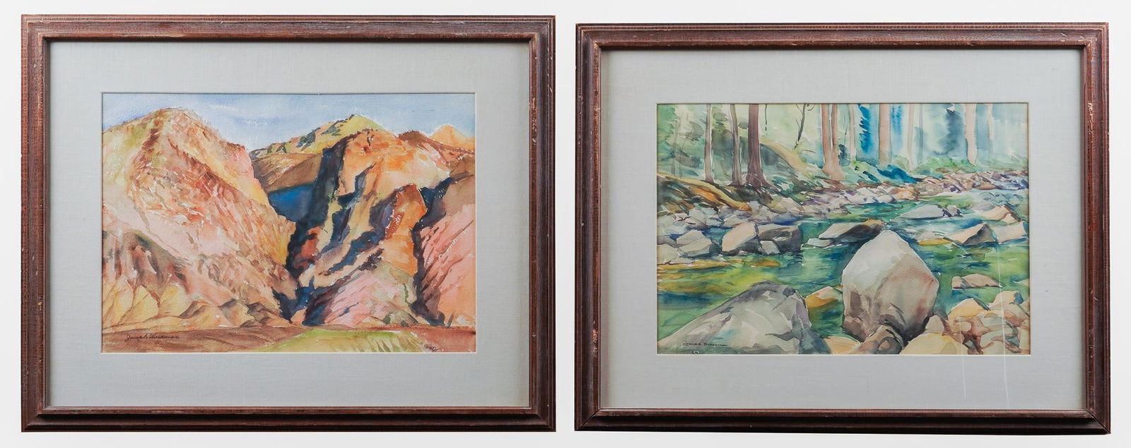 Joseph Weisman, (2)Texas Landscape Watercolors (1 of 6)