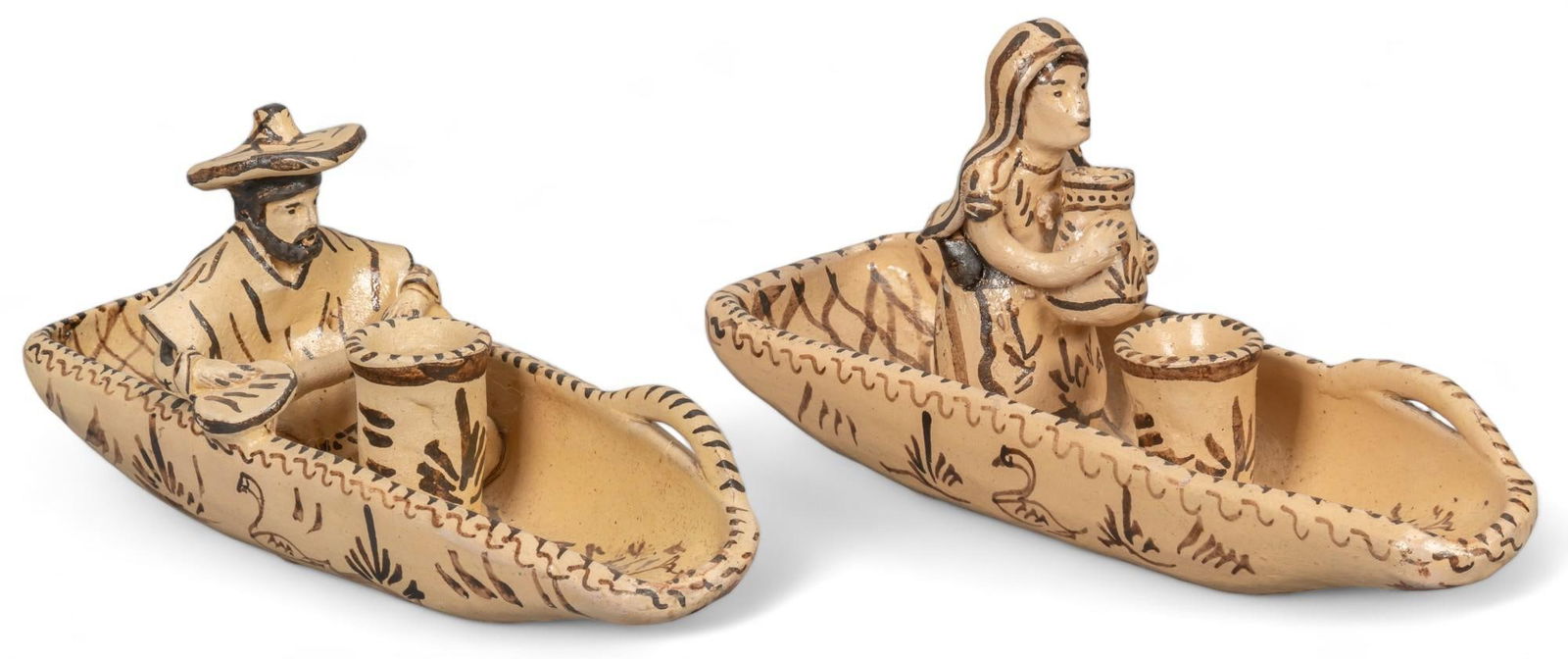 Pair of Tzintzuntzan Candle Holders (1 of 8)