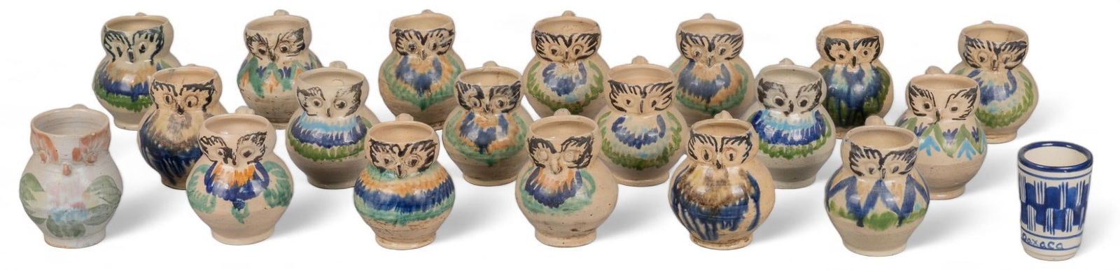 Collection of Mexican Owl Mugs (1 of 8)