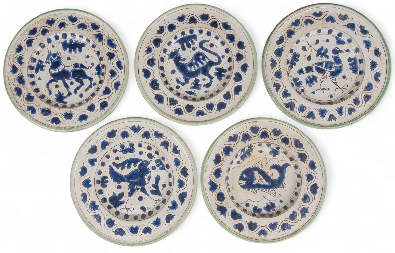 Set of (5)  Ceramic Chargers (1 of 11)