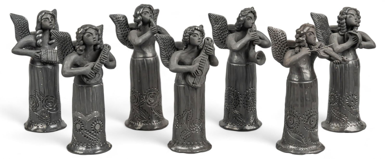Adelina Pedro Martinez Barro Negro Angel Candlesticks (1 of 6)