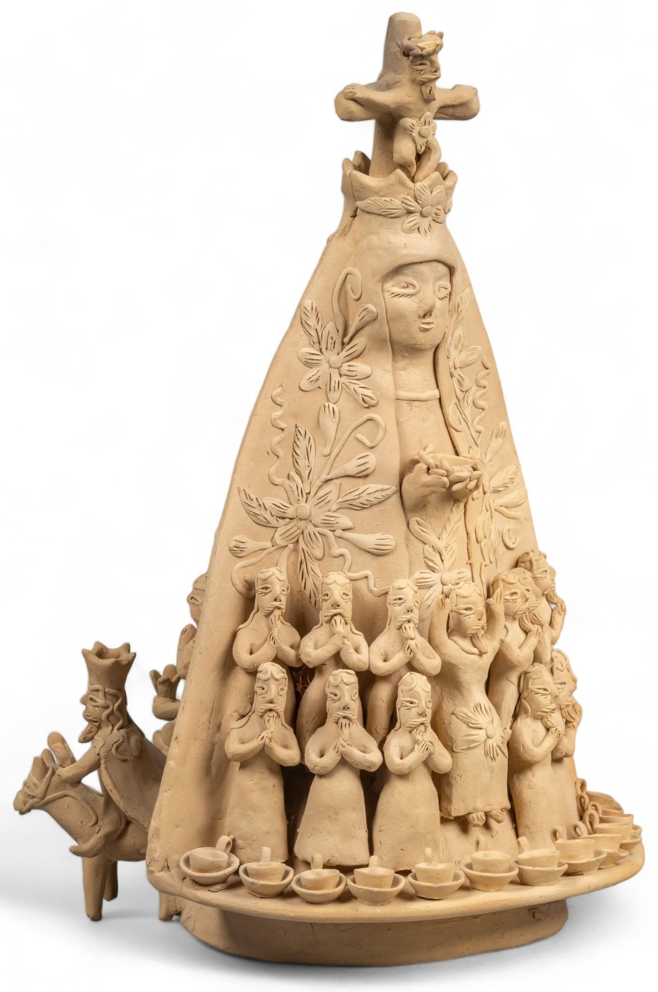 Double Sided La Virgen de Guadalupe in the Style of Teodora Blanco (1 of 8)