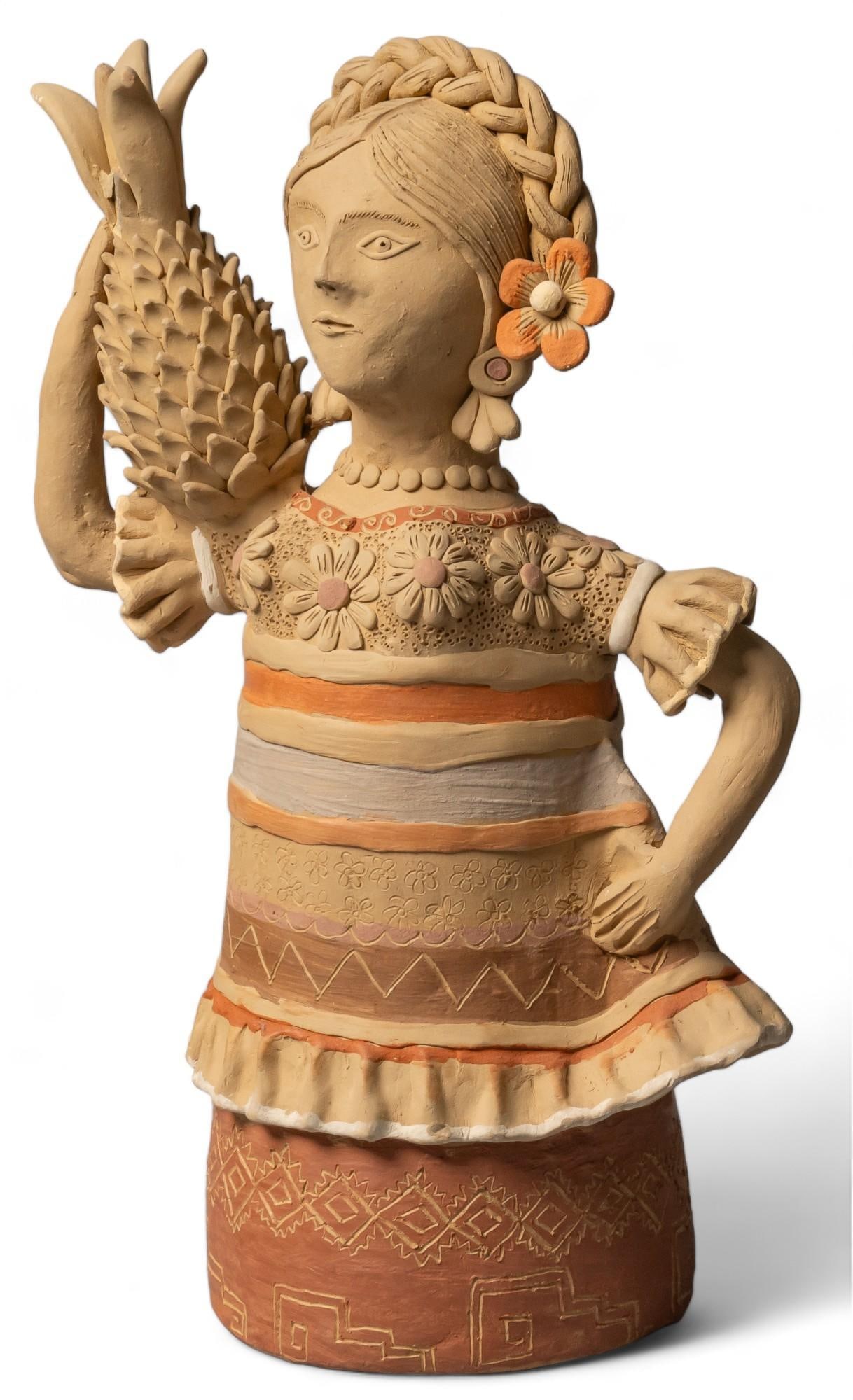 Enedina Vasquez De La Cruz Figural Woman with Pineapple (1 of 9)