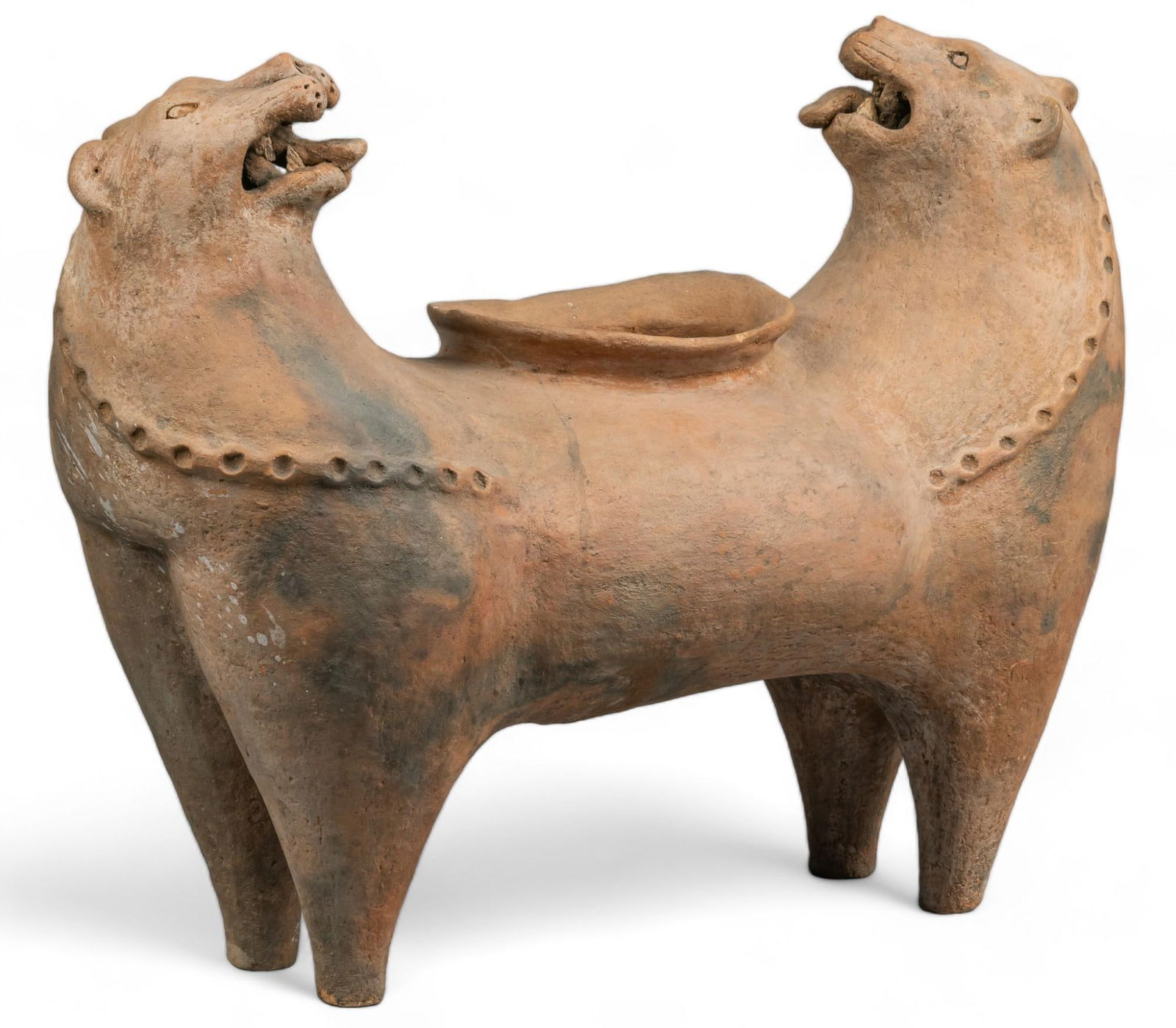 Mexican Ceramic Jaguar Vessel (1 of 7)