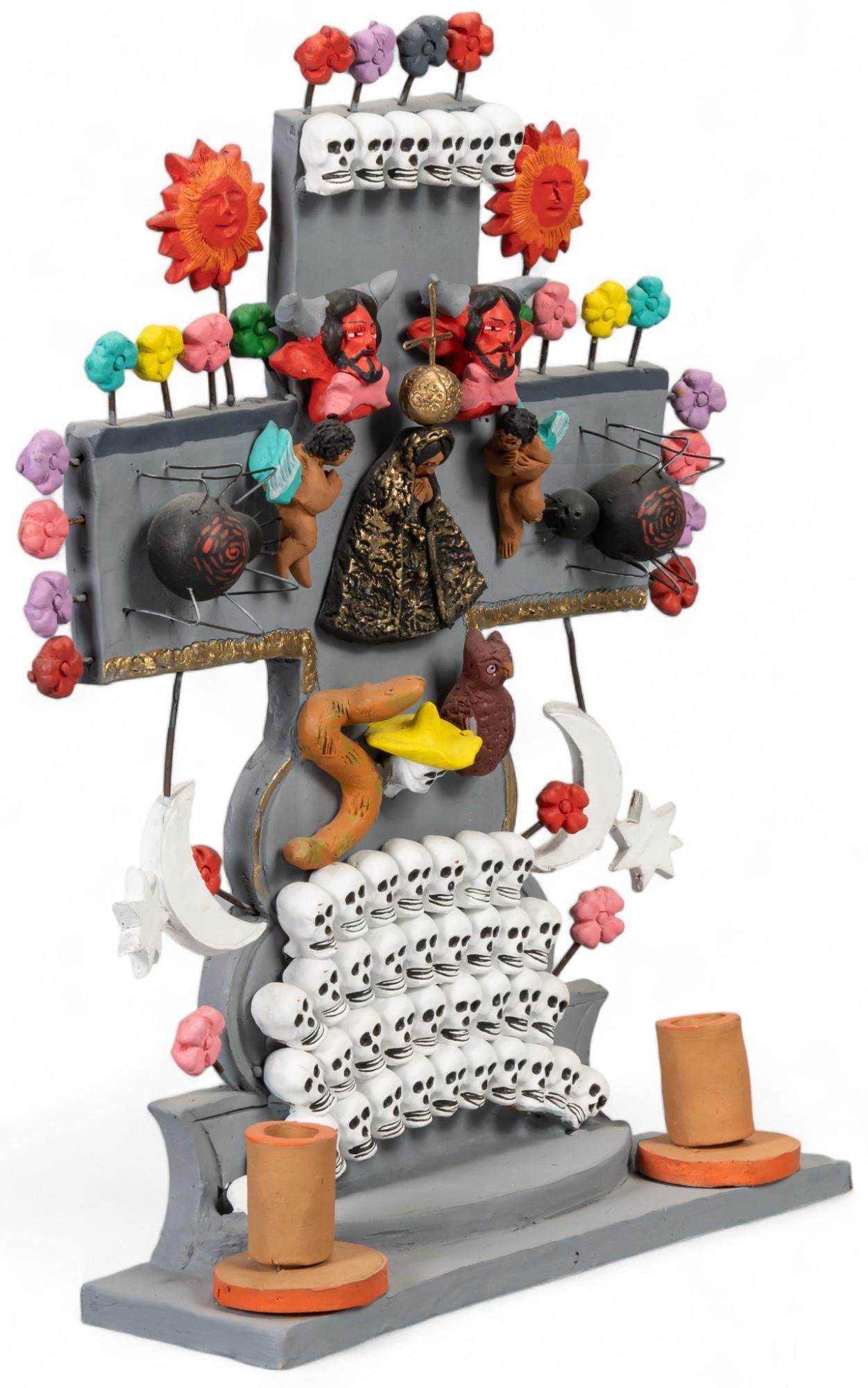 Julian Garcia Aguilar, Day of the Dead Cross Folk Art (1 of 7)