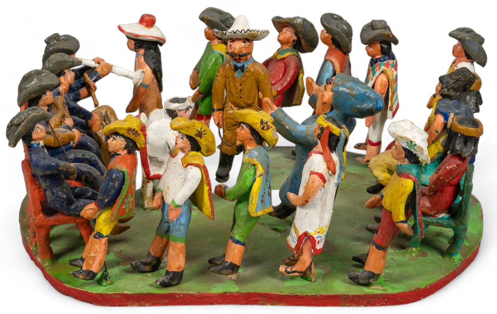 Mexican Ceramic Tableaux, Band Players (1 of 8)