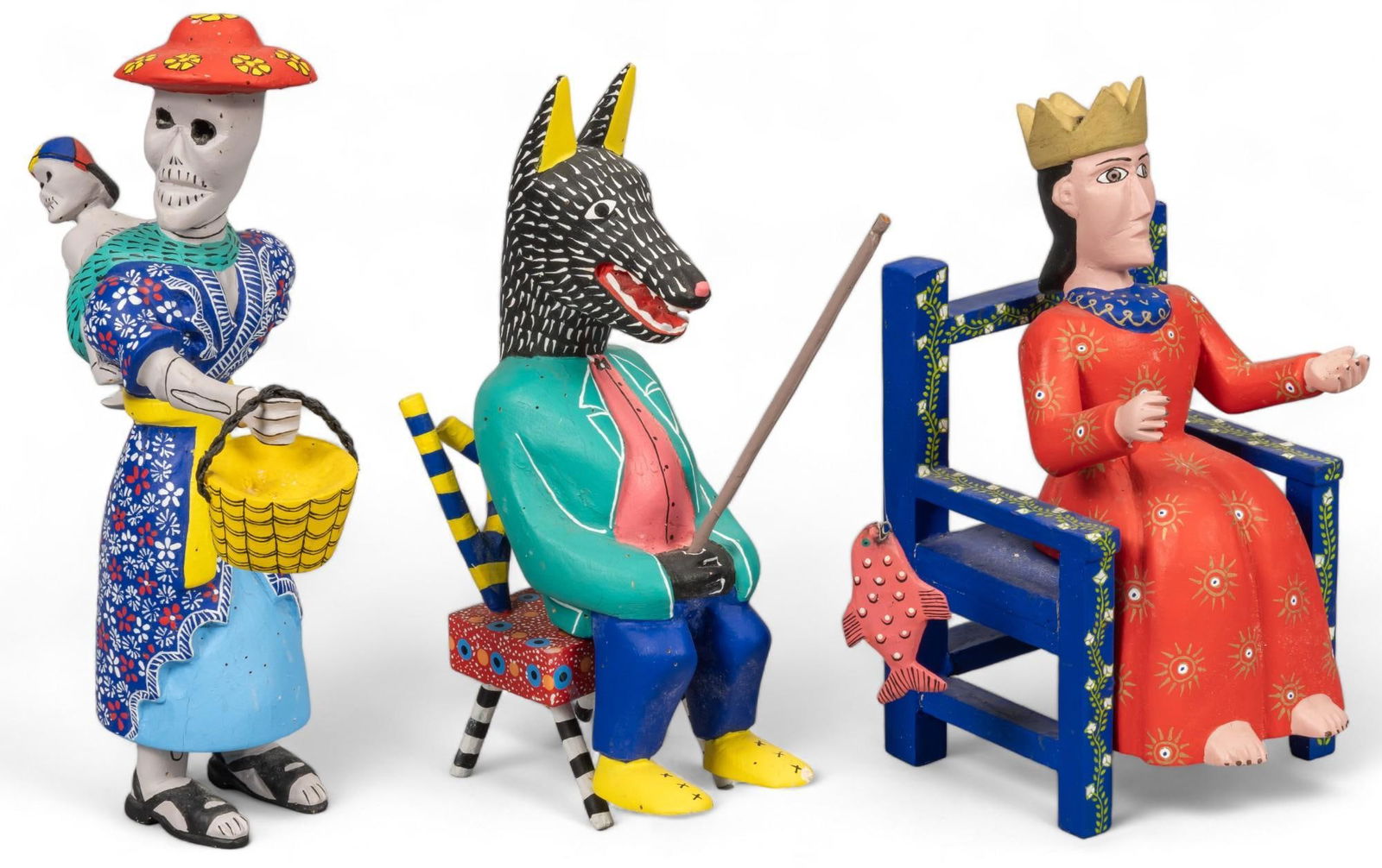 Agustin Cruz Tinoco, (3) Carved Figures (1 of 13)