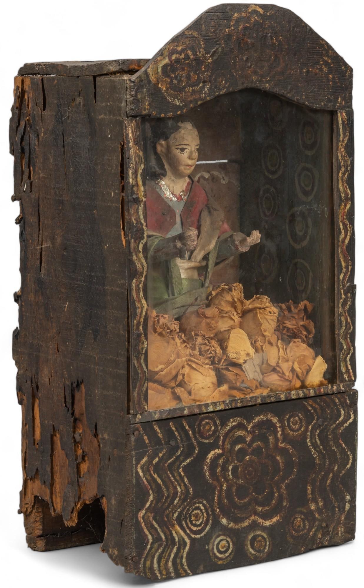 19th C. Santo in Wooden Nicho (1 of 7)