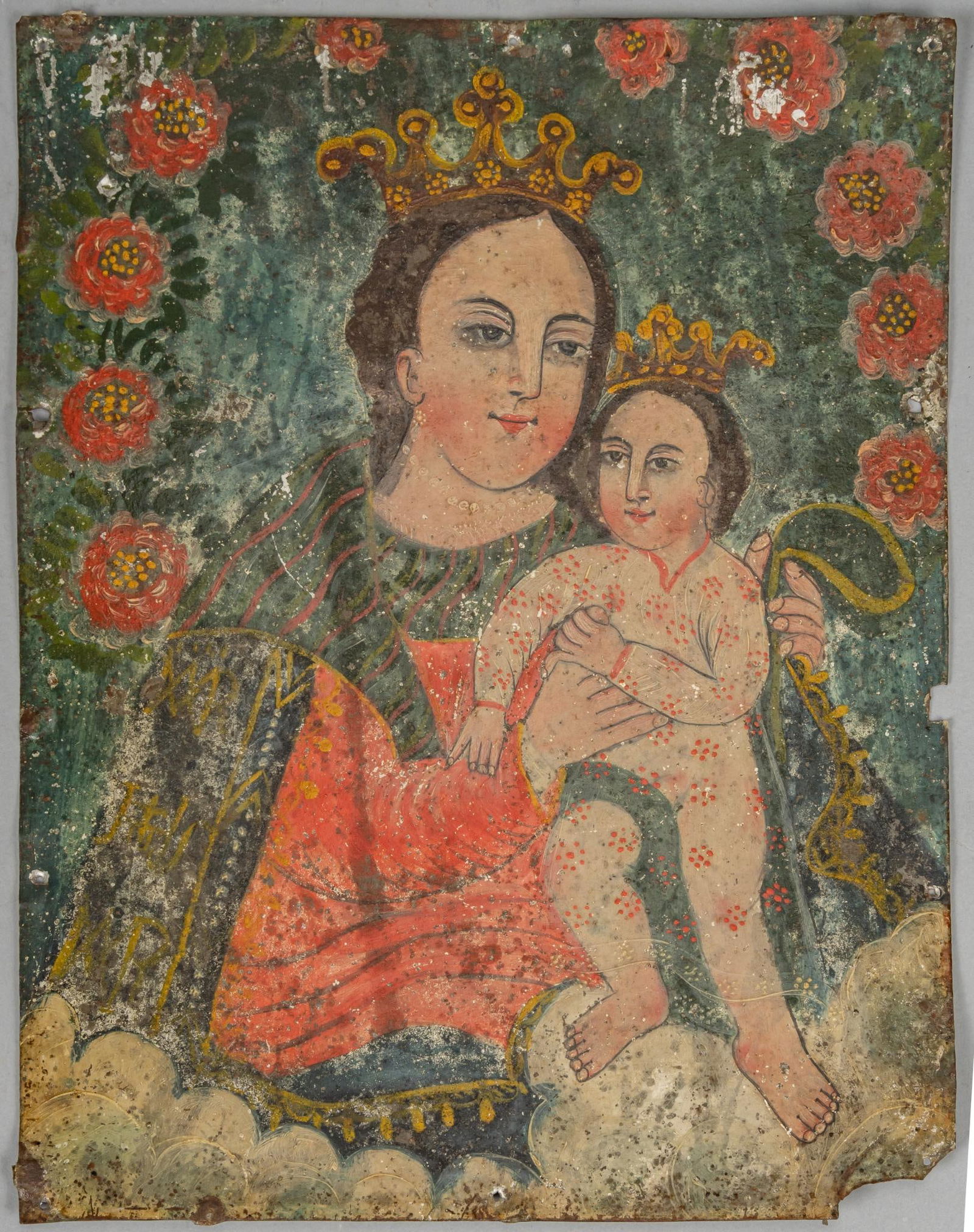 19th C. Mexican Retablo, Nuestra Senora De Refugio De Los Pecadores (1 of 4)