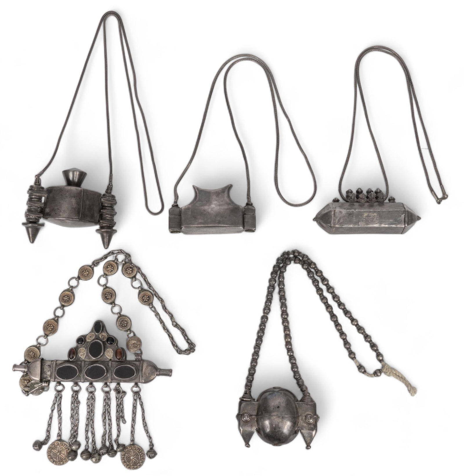 Collection of Antique Indian Necklaces with Lingam Box (1 of 7)