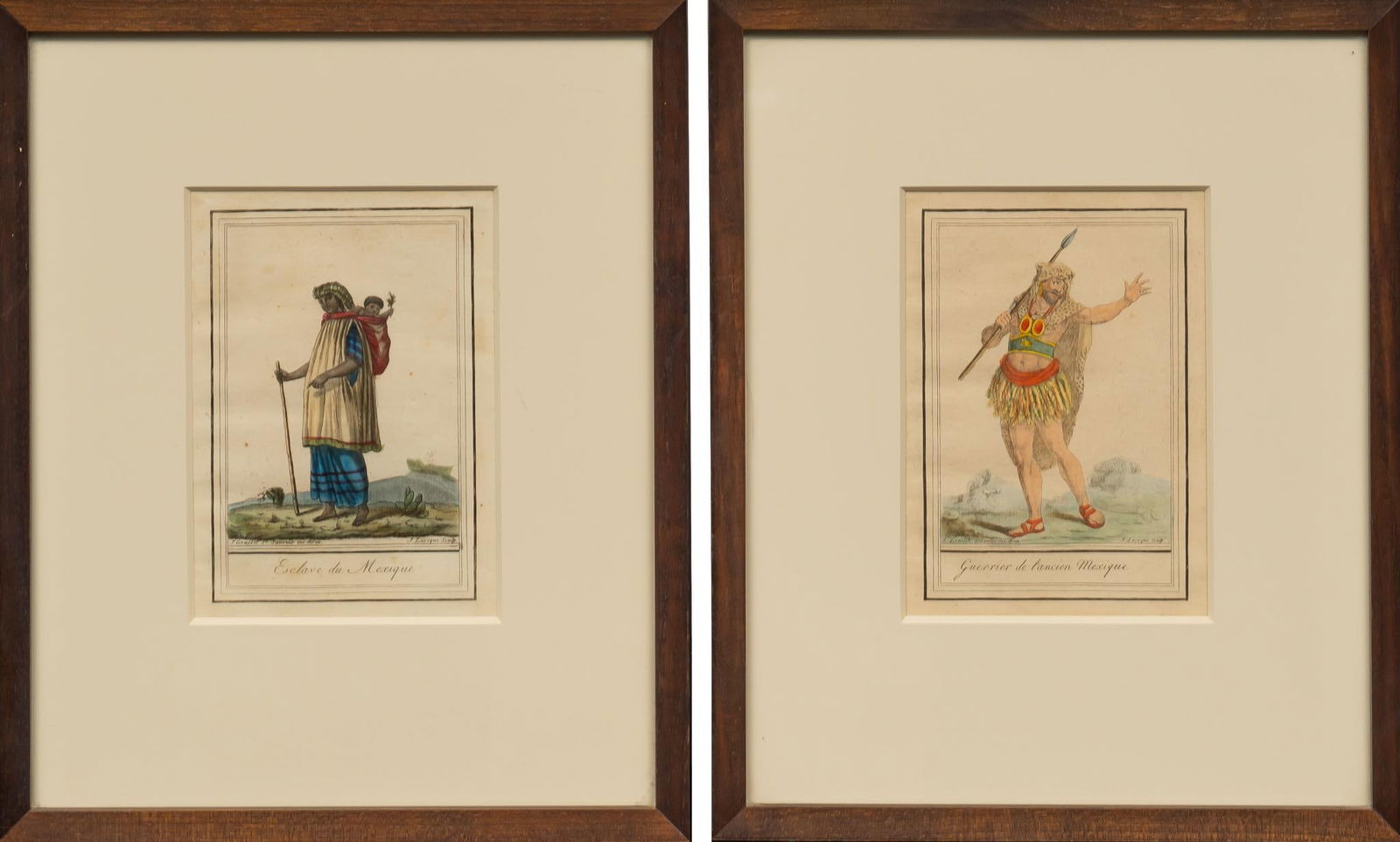 18th c. Anthropology: (2) Hand-Colored Engravings (1 of 8)