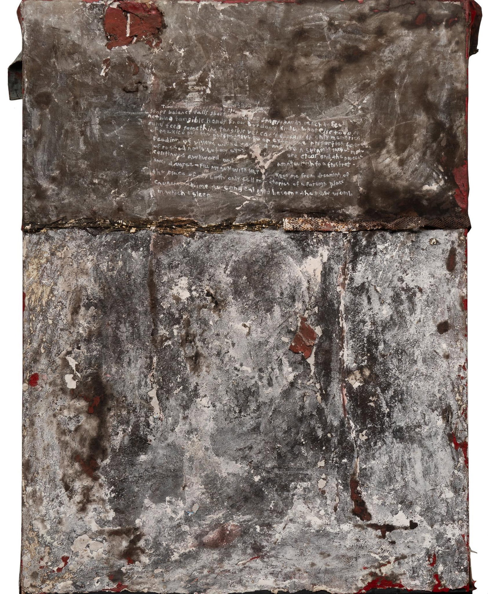 Lewis Smith, "The Place of my Birth", 2007: Lewis Smith, "The Place of my Birth", 2007, mixed media on canvas height 48 in. x width 36 in. Shipping available for this lot through our partner 4CL; please request a shipping quote at shipp
