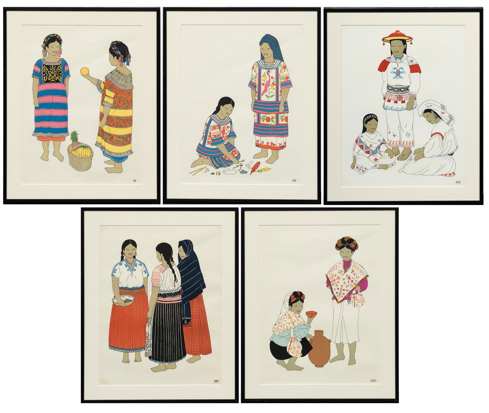 Teresa Castello Yturbide, "El Traje Indigena en Mexico", XXV-XXIX (1 of 17)