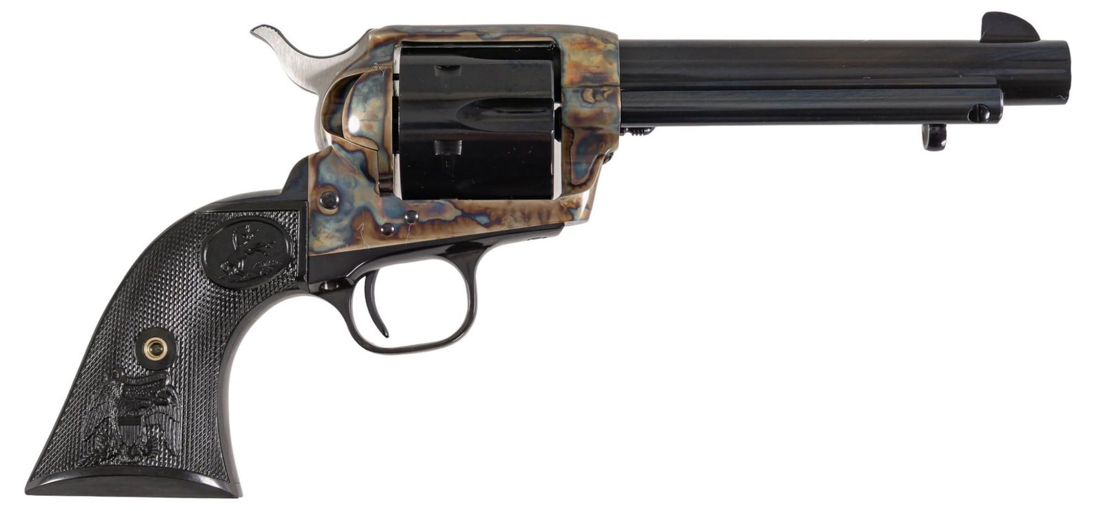Excellent Colt SAA 3rd Gen 45 Colt Revolver: Serial: S44732A Manufacturer: Colt's PT. F.A. Mfg. Co. (c. 2006) Model: Single Action Army 3rd Gen Caliber: 45 Colt Barrel length: 5.5 in. OAL: 11 in. Condition: Excellent; very little to no handl