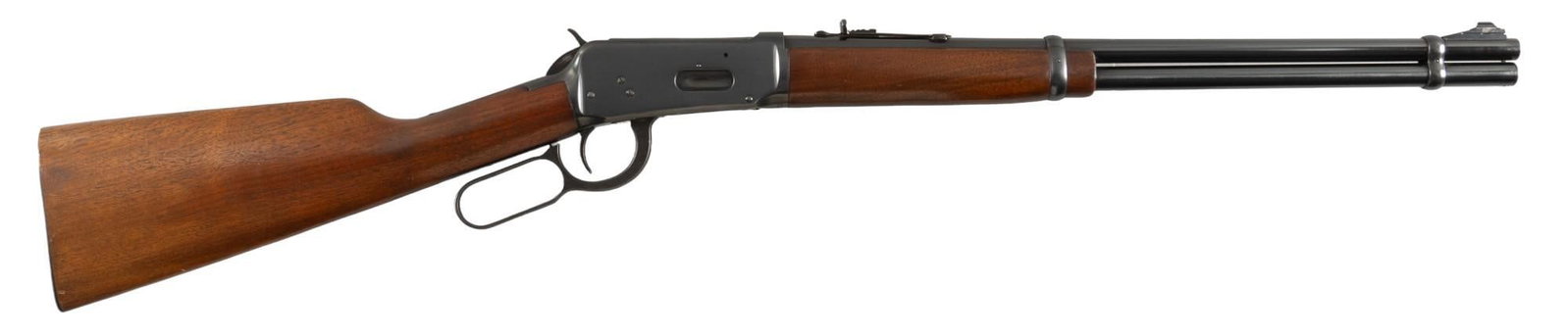 Pre-64 Winchester Model 94 30-30 Lever Action Rifle: Serial: 2222302 Manufacturer: Winchester (c. 1957) Model: 94 Caliber: 30-30 Win Barrel length: 20 in. OAL: 38 in. Condition: Good; wood stock has light handling marks w/ some patina; barrel & rece