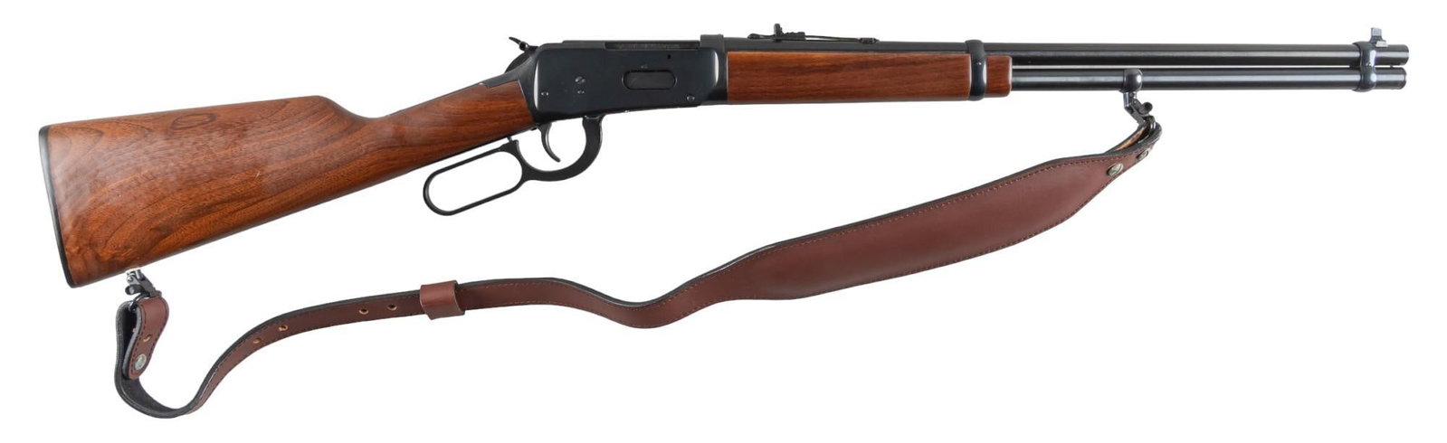 Winchester Model 94AE 30-30 Lever Action Rifle: Serial: 5402582 Manufacturer: Winchester (c. 1985) Model: 94AE Caliber: 30-30 Barrel Length: 20 in. OAL: 38 in. Condition: Very Good; wood stock has light handling marks with very light pressure dents