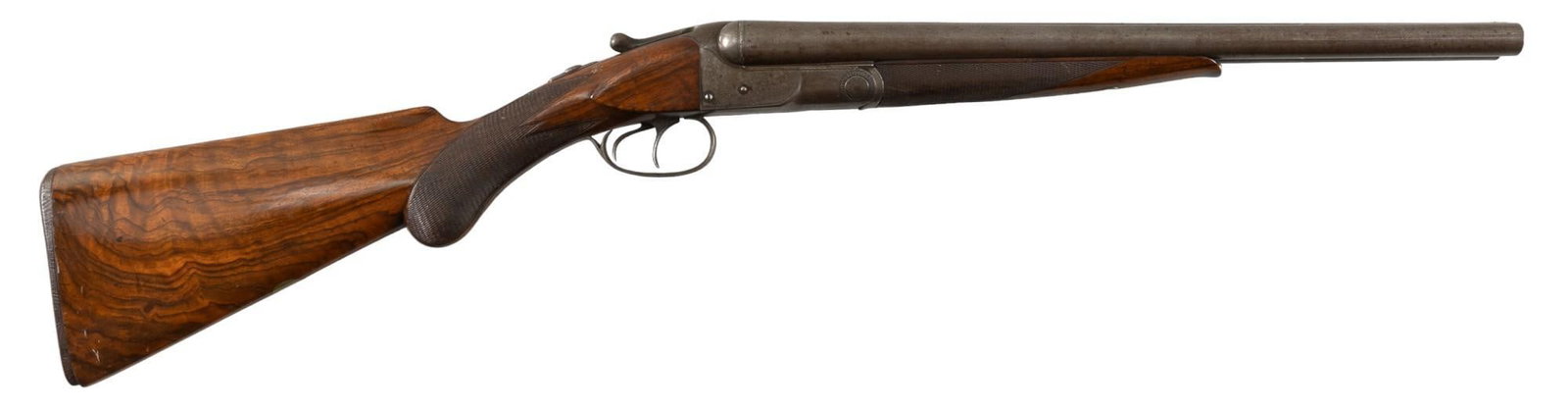 Antique Colt 1883 SXS 12 Gauge Shotgun: Serial: 4304 Manufacturer: Colt's PT. F.A. Mfg. Co. (c. 1889) Model: 1889 Double Barrel Caliber: 12 Ga Barrel length: 18.15 in. OAL: 35 in. Condition: Very Good: Walnut stock & forend have lig