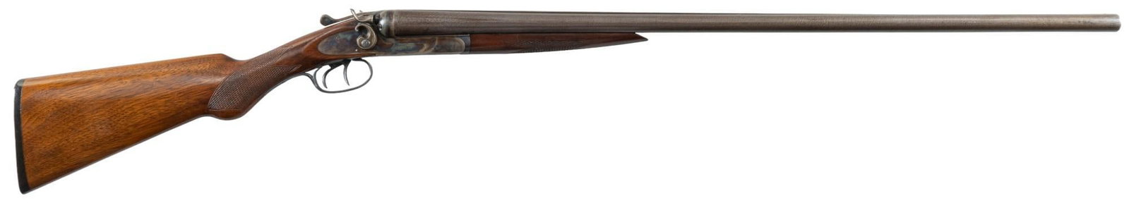 Nicely Restored LC Smith F Grade 12 Gauge SXS Shotgun: Serial: 168238 Manufacturer: LC Smith Model: F Grade Hammered Double Barrel Caliber: 12 Ga Barrel length: 32 in. OAL: 48.5 in. Condition: Very Good: Walnut stock & forend have light handling marks